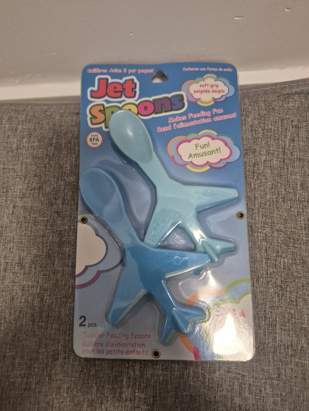 *5/$25* New Jet Spoon Baby Feeding Time Blue